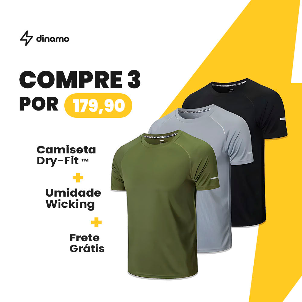 Camisetas DryFit Essenciais 3 por 179,90