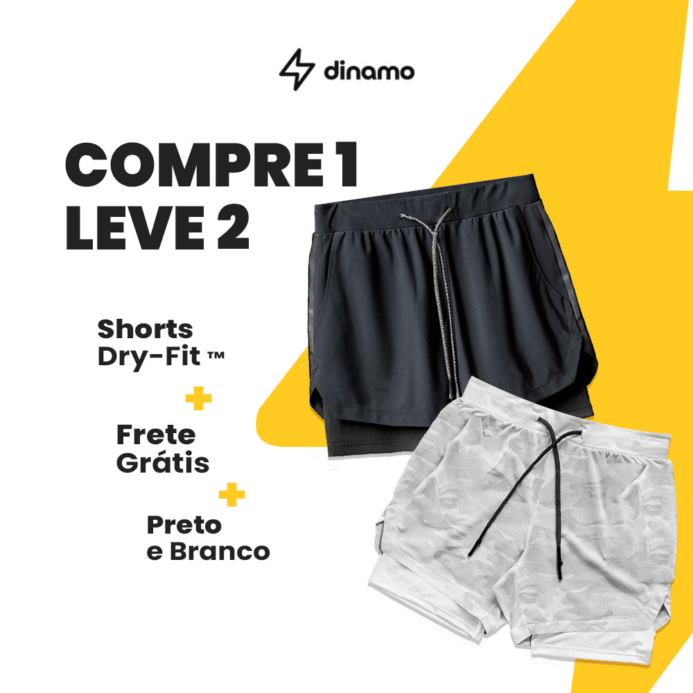 Short DryFit de Compressão - COMPRE 1 LEVE 2 + FRETE GRÁTIS