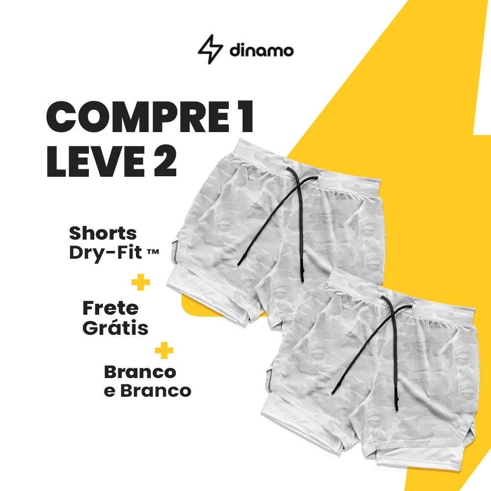 Short DryFit de Compressão - COMPRE 1 LEVE 2 + FRETE GRÁTIS